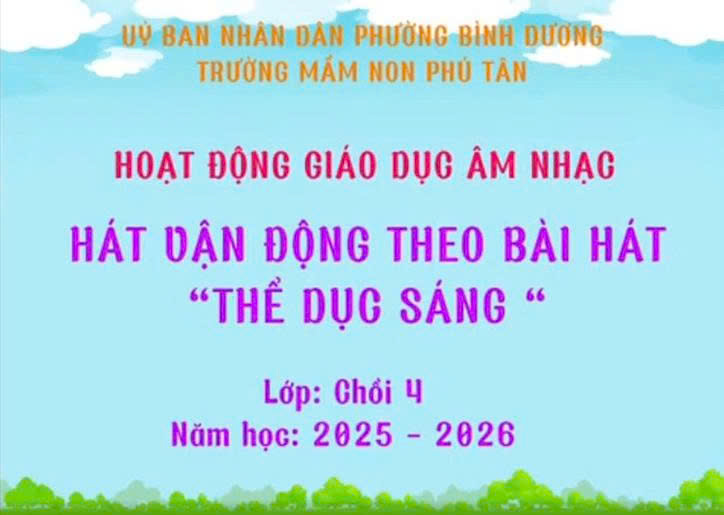 Hoạt động giáo dục âm nhạc - Lớp Chồi 4